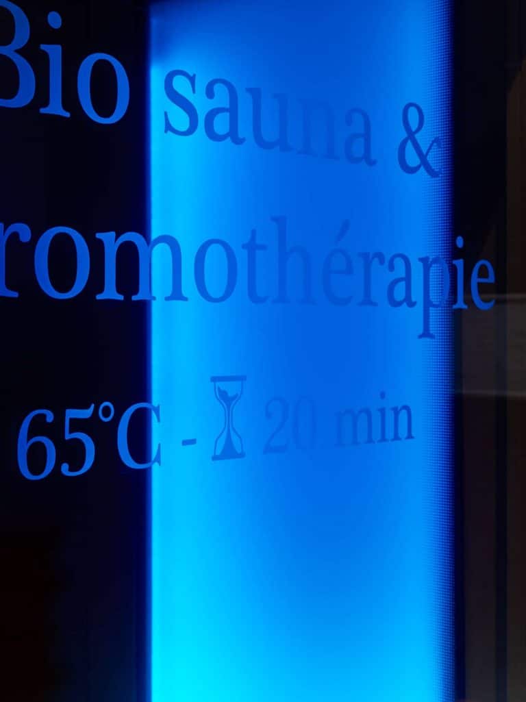 Porte de verre avec impression numérique
