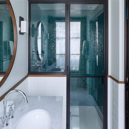 Porte de douche en verre