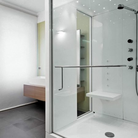 Porte de douche en verre de sécurité