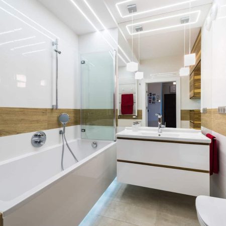 Pare baignoire en verre mobile